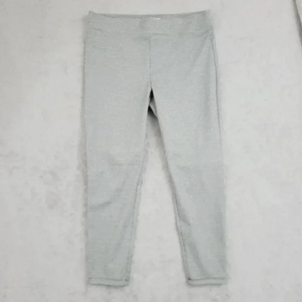 Loft Womens Pull-On Legging Houndstooth Print XL Polyester Viscose Blend  11CT